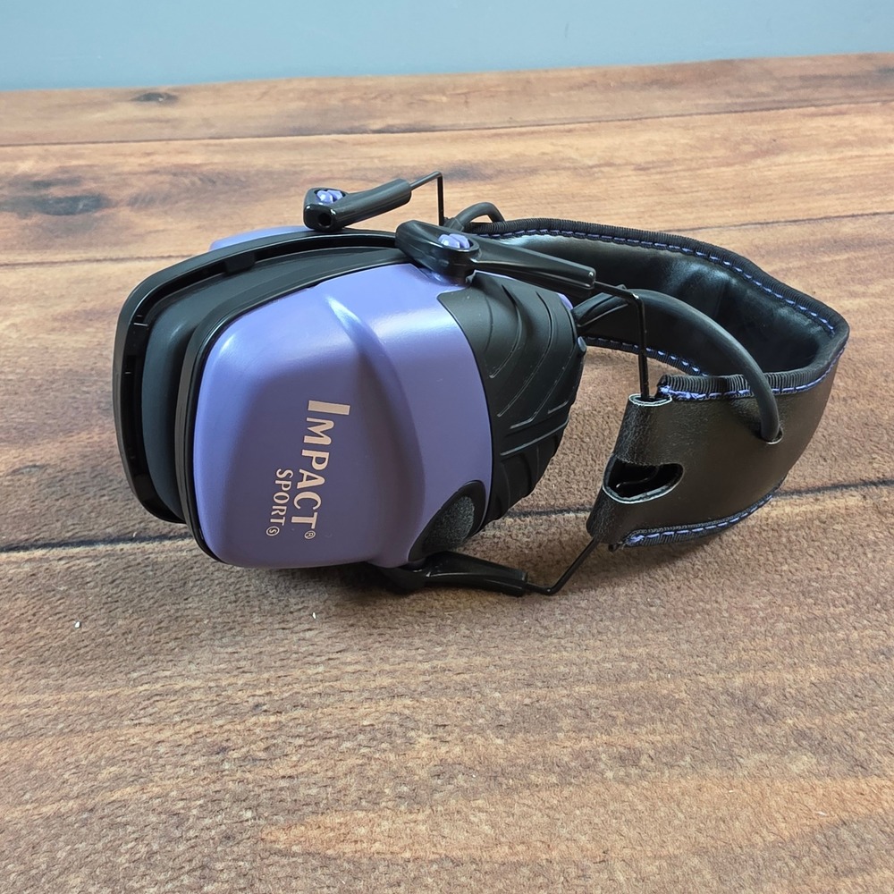 Howard Leight Impact Sport Earmuffs Adult Purple Excellent Electronic Protection